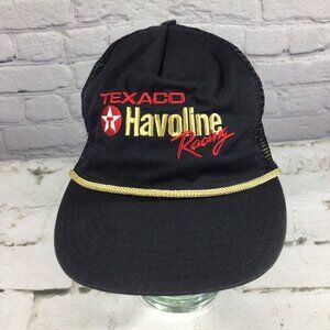 Texaco Valvoline Vintage Snapback Hat Adjustable Ball Cap Made‎ in USA